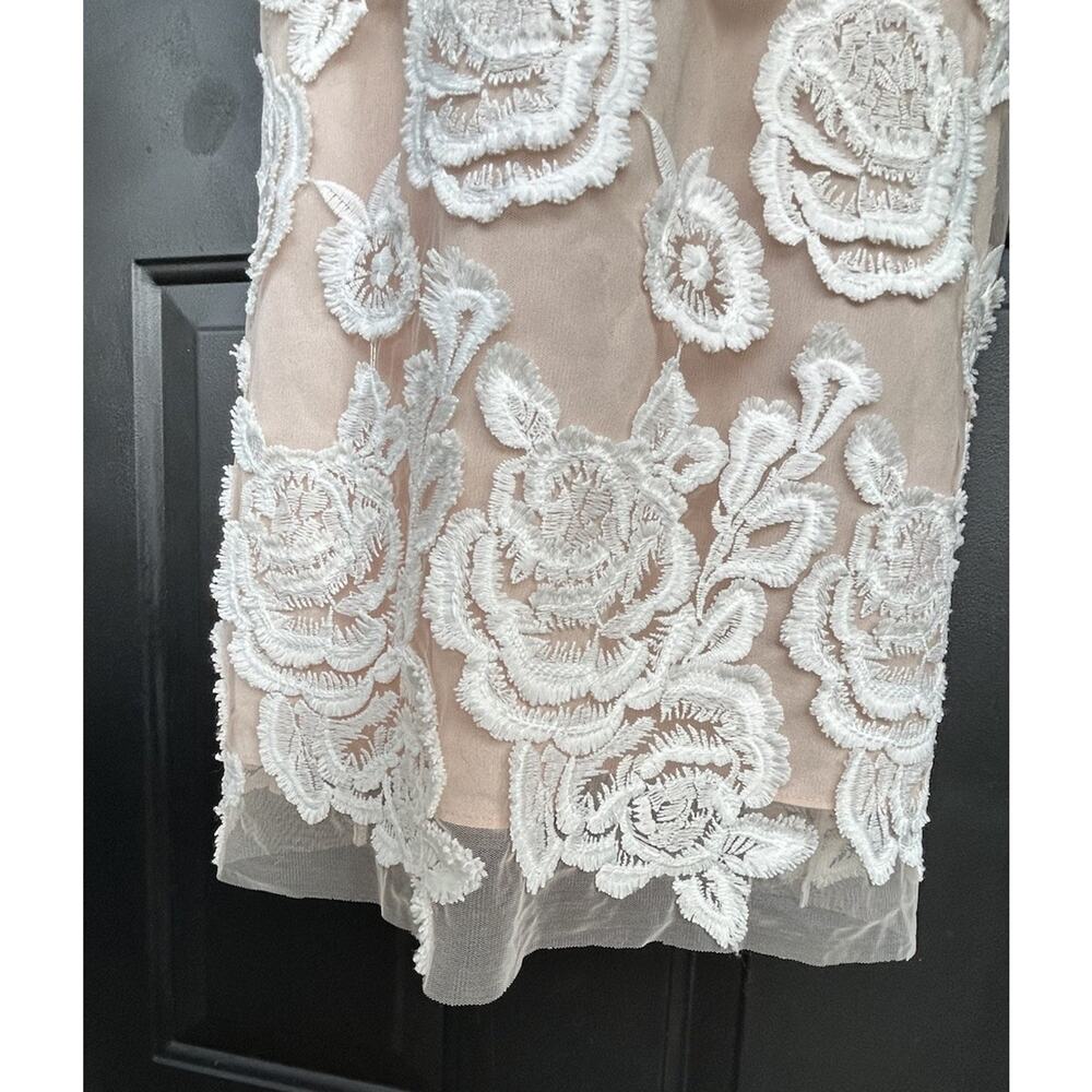 REISS Meghan Floral Dress Sz 10 Lace Bodycon Wedding Cocktail Romantic NEW $475 - Picture 9 of 16